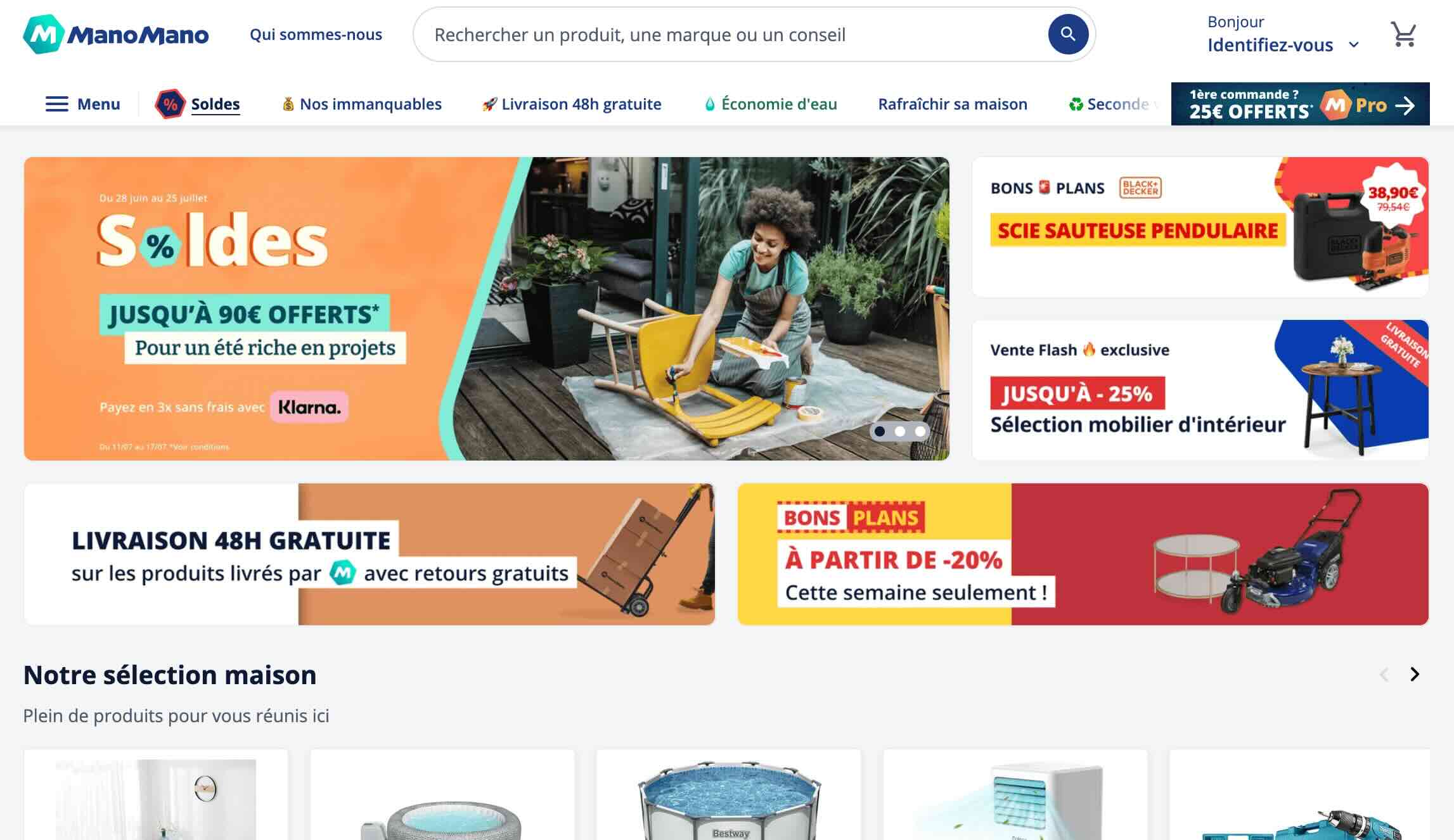 ManoMano website